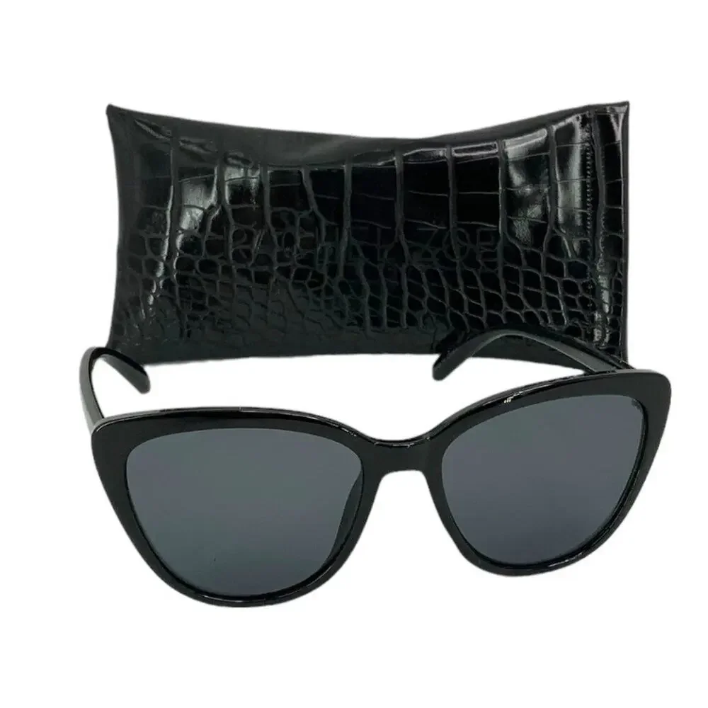 Rachel Zoe Nina Cat Eye Sunglasses Black NWT $98 MSRP